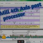 PowerMill 4 Axis Post Processor