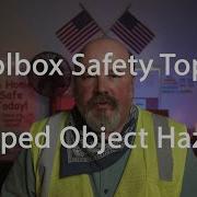 Toolbox Safety Topic Dropped Object Hazards