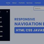 Responsive Navigation Bar With HTML CSS JavaScript Dark Light Mode