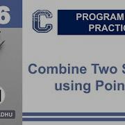 C Program To Combine Concat Merge Two Strings Using Pointer In Hindi Kaushal Madhu