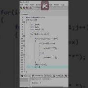 K Pattern Print In C Language Coding Status Programming Status Mera Yr Raha H Ki
