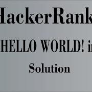 Hello World In C HackerRank Solution Easy Solution