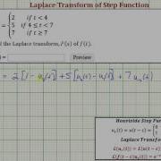 Ex Find The Laplace Transform Of A Step Function Method 1