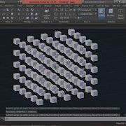 3D ARRAY WITH AUTOCAD RECTANGULAR ARRAY