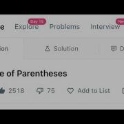 Leetcode 856 Score Of Parentheses