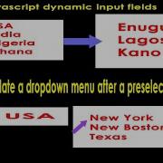 Dynamic Input Fields Populate A Select Menu Based On A Preselected Option Using Javascript