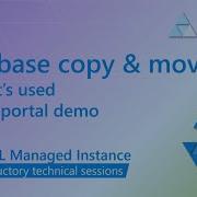 Копирование и перемещение базы данных для управляемого экземпляра SQL Azure