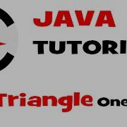Minute Code JAVA TRIANGLE Using ONE LOOP