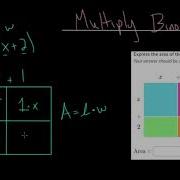 Multiply Binomials Area Model