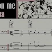 TAKE ON ME A HA Complete Guitar Lesson Melody Chords Lyrics Sheet Music TAB