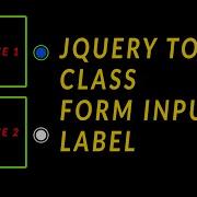 Jquery Toggle Class Form Input Label Toggle Class Of A Label Radio Ujjwal Technical Tips