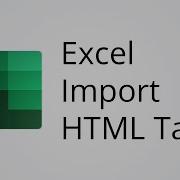 Import HTML Table In Excel