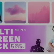 Multiscreen 5 Split Screen After Effects Template Tutorial