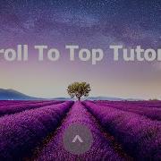 Smooth Scroll To Top Button Using JQuery HTML CSS Tutorial