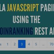 Pagination In Vanilla JavaScript Using A REST API