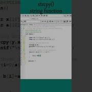 99 Strcpy String Function Copy A String To Another String C Program Shorts Coding String