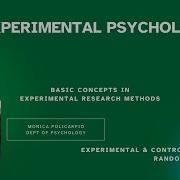 Experimental Psychology Lab Basic Concepts Experimental Condition Random Assignment