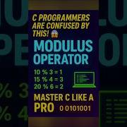 Modulus Operator In C Easy Quick Explanation Cprogramming Codingflow