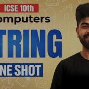 Strings In Java ICSE Class 10 Computer Applications ICSE Class 10th ICSE 2027