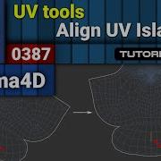 0387 UV Tools Align UV Islands In Cinema 4d