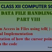 Random Access File In Python Tell Seek Data File Handling Part 8 CBSE Class 12 CS