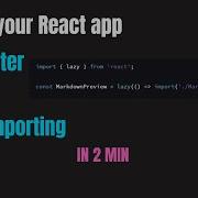 Boost Your React App Performance With Lazy Importing React Optimization Tips And Tricks