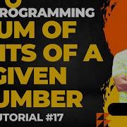 Sum Of Digits Of A Number Using While For Loop C Programming In Hindi