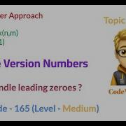Compare Version Numbers LeetCode 165 Two Pointer Approach
