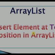 How To Add Element At First Position In ArrayList Java Insert Element At Top Of ArrayList