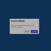 Настраиваемое модальное всплывающее окно с использованием HTML CSS и JavaScript Современное ад