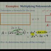 Ex Find The Area Of A Rectangle Using A Polynomial