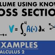 Volume Using Known Cross Sections Slicing Examples Calculus 2 JK Math