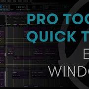 Pro Tools Quick Tips Edit Window