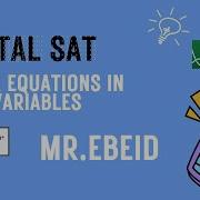 Linear Equations In Two Variables Digital SAT Mr EBEID