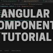 Creating A Component In Angular Using Components Angular Tour Of Heroes Tutorial Part 2