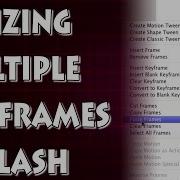 Adobe Flash Tutorial Resizing A Bunch Of Keyframes
