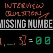 Google Interview Question Missing Number LeetCode 268