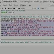 Story Generator With Python Python BootCamp AI BootCamp