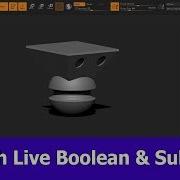Учебное пособие по ZBrush 2018 Live Boolean подинструменты