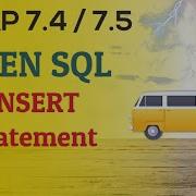 SAP ABAP 2020 ABAP 7 40 7 50 OPEN SQL INSERT