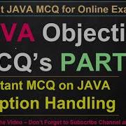 Java Objective MCQ S On Exception Handling Java Multiple Choice Questions For Online Exams Part 3