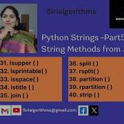 14 Python Strings Part5 Methods From 31 To 40
