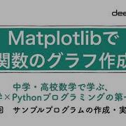 Matplotlibで関数のグラフ作成 数学 Pythonプログラミング入門