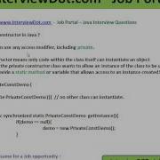 Explain Private Constructor In Java Java Interview Question Interviewdot