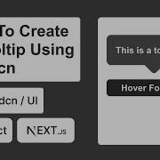How To Add React Next JS Tooltip With Shadcn UI