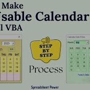 How To Make Calendar In Excel VBA Step By Step Guideline