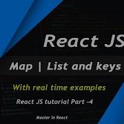 React Js Tutorials Part 6 Map In React Js Lists And Keys In React