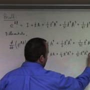 Linear Algebra March 30 Differential Equations Via The Matrix Exponential