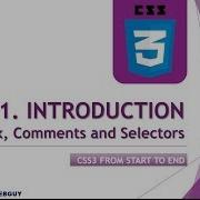 1 Intro To CSS 3 And Basic Syntax CSS Selectors CSS Tutorial Series