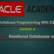 Database Programming With SQL Section 1 Part 1